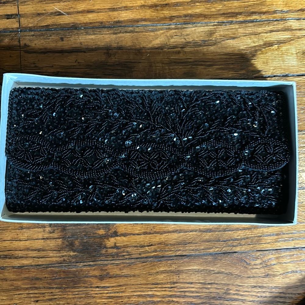 Sequin clutch evening bag
